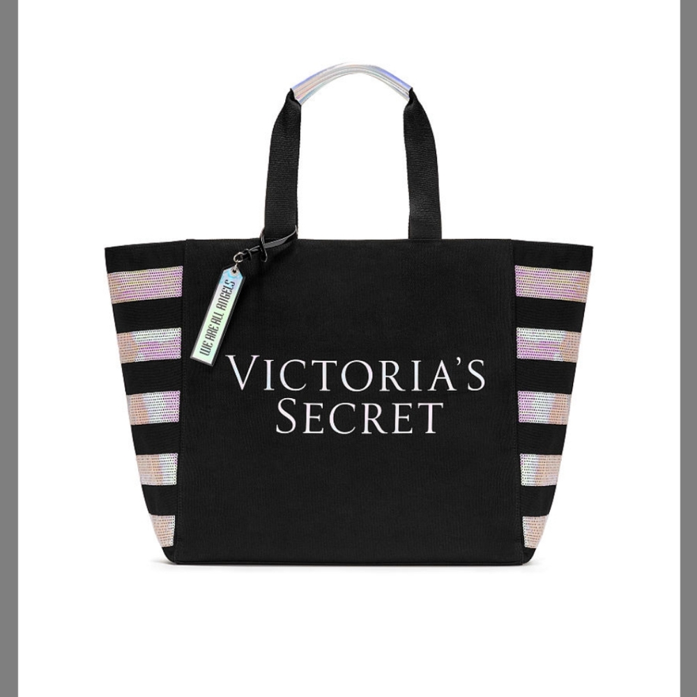 Victoria's Secret Striped Tote NWT